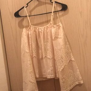 Off shoulder crochet top